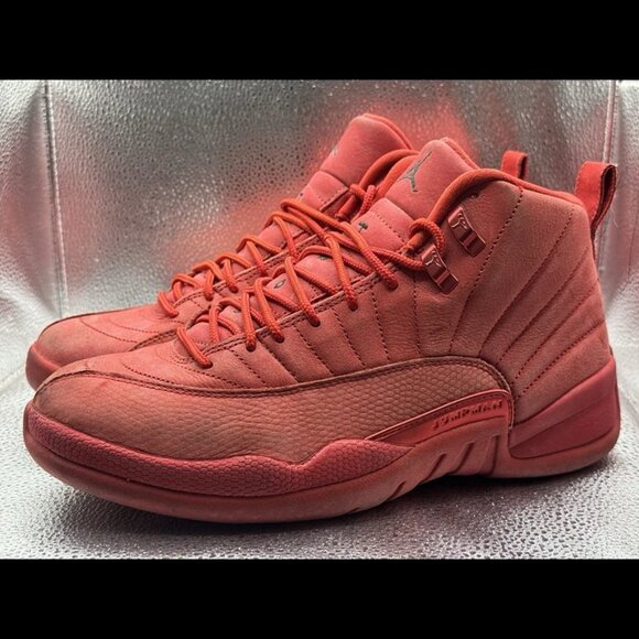 Size 9.5 - Nike Air Jordan 12‎ Retro Gym Red 130690-601 Mens Sneakers Shoes - Picture 11 of 15
